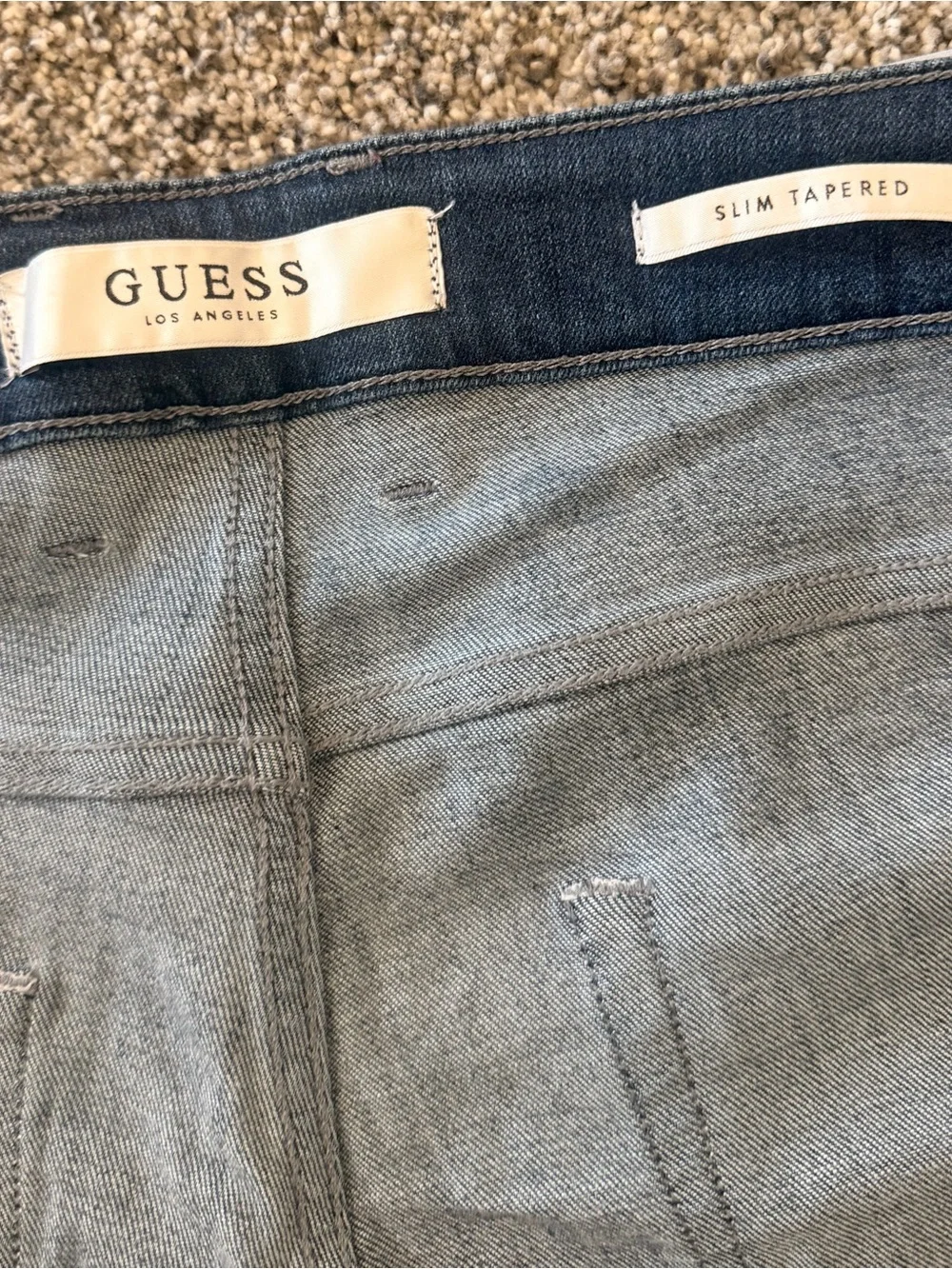 Guess Men's Slim Tapered jeans  in Dark Blue Wash